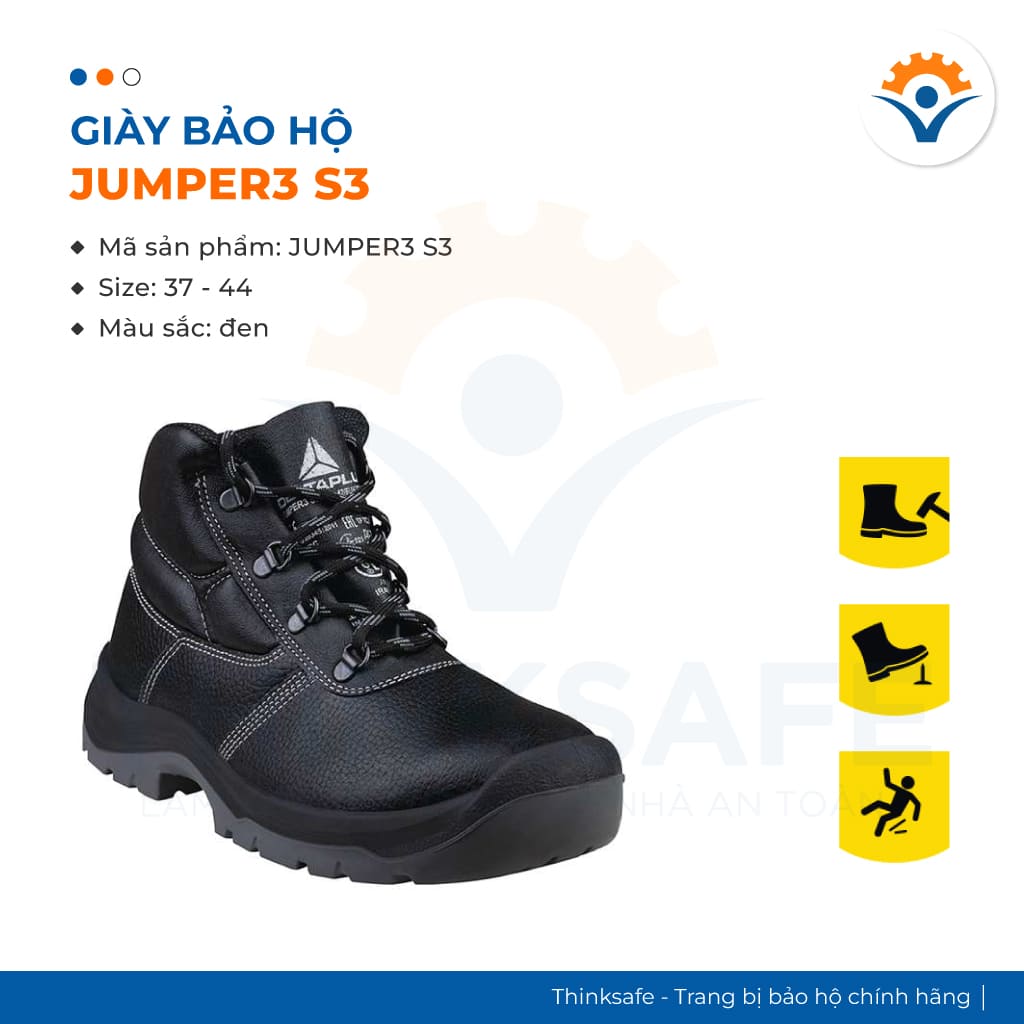 Giày Bảo Hộ Lao Động Deltaplus Jumper3 S3 SRC