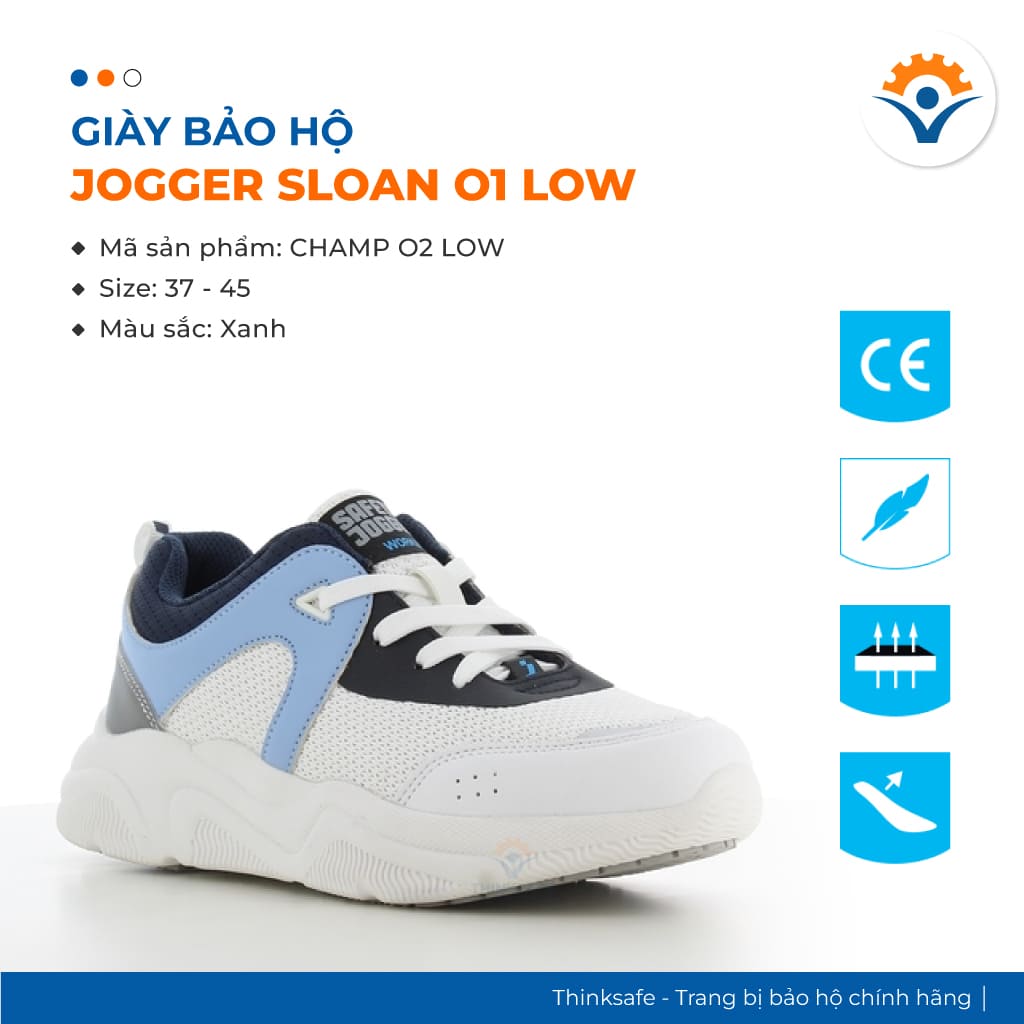 Giày đi trong bệnh viện và bếp SAFETY JOGGER SLOAN O1 LOW SRC ESD