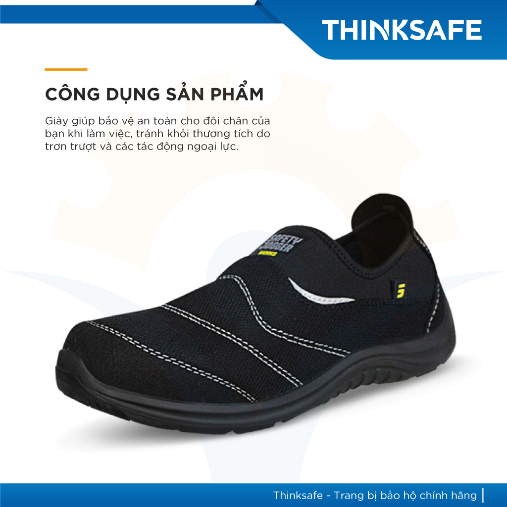 Giày bảo hộ không dây Safety Jogger Yukon siêu nhẹ (màu đen)