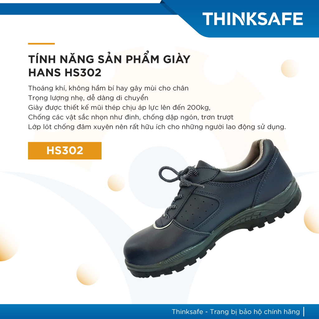 Giày Bảo Hộ Lao Động Hàn Quốc Hans HS302 siêu nhẹ