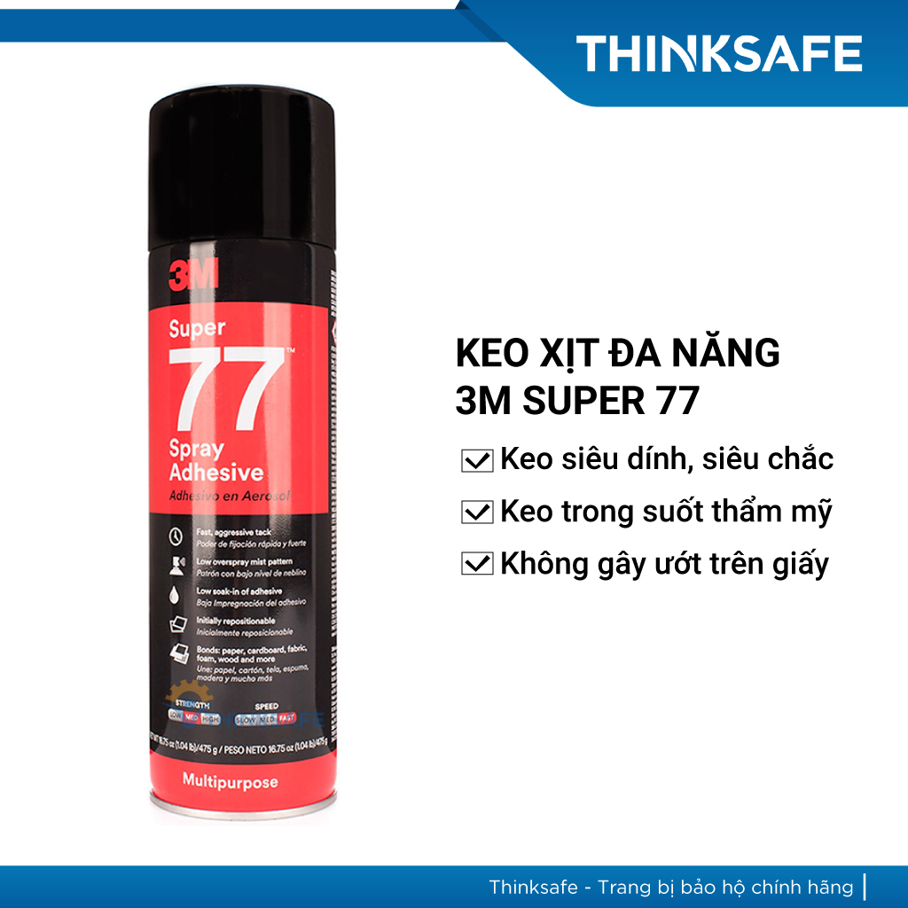 Keo xịt đa năng 3M Super 77 (375 gram)