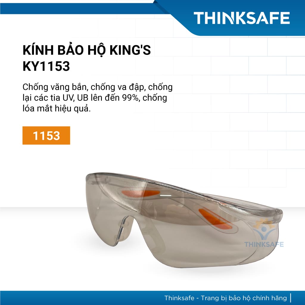 Kính bảo hộ King's KY1153 Tráng bạc