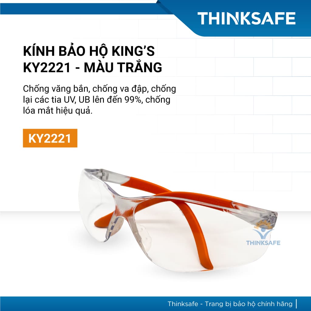 Kính bảo hộ King’s KY2221 Chống tia Uv