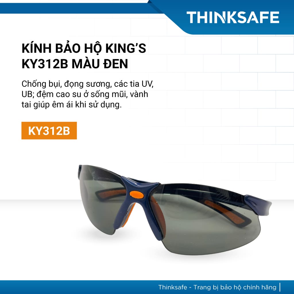 Kính bảo hộ King’s KY312B Chống tia Uv