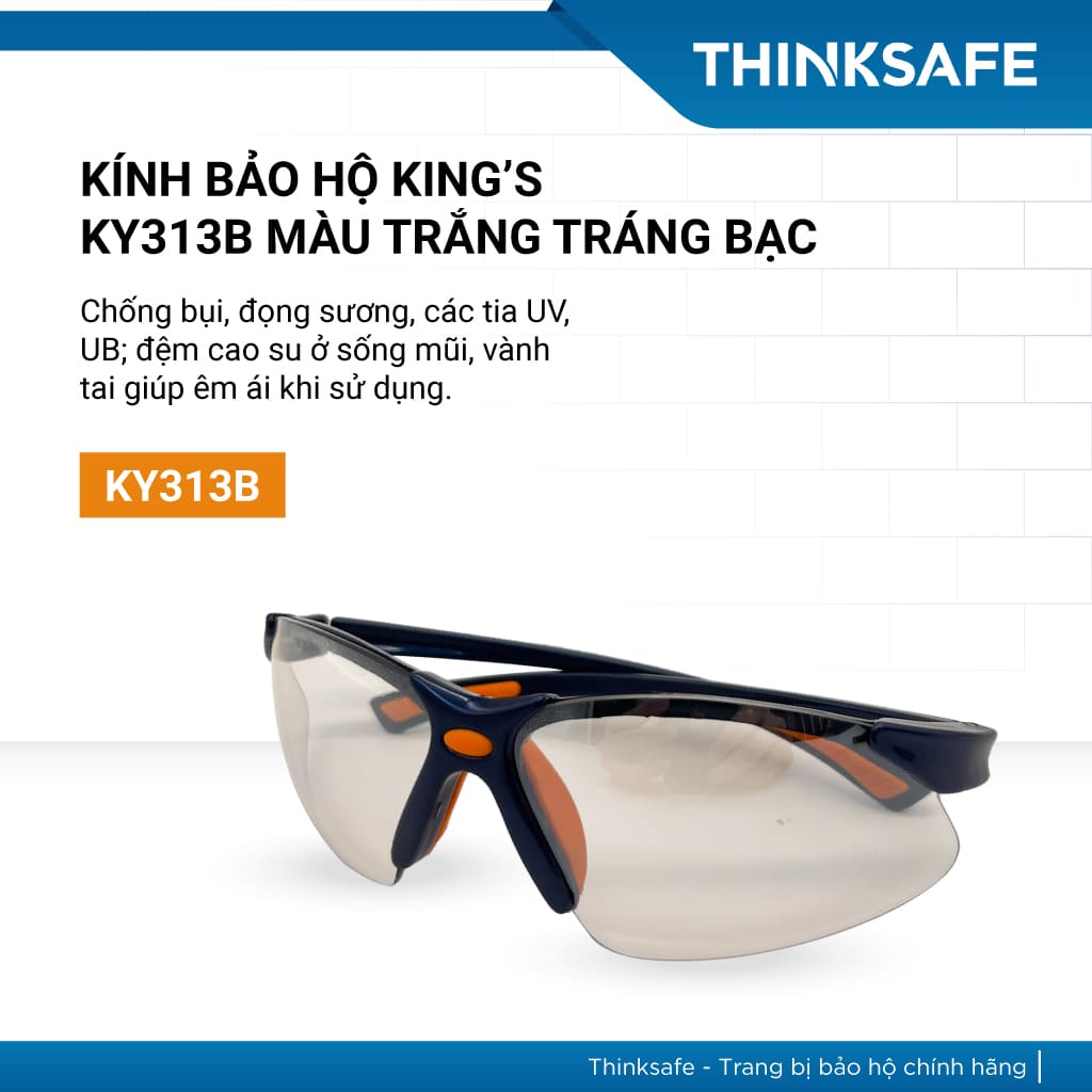 Kính bảo hộ King’s Ky313B Chống tia Uv