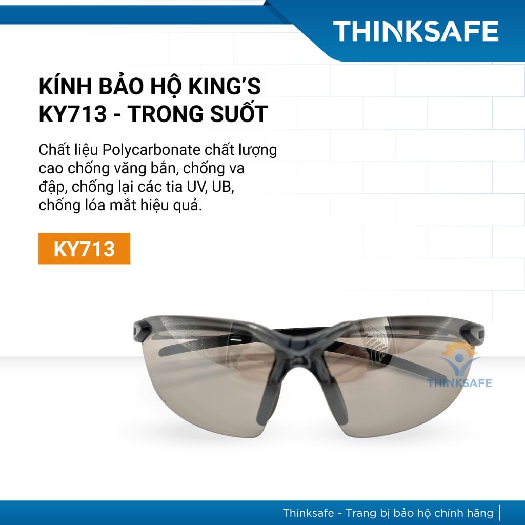 Kính bảo hộ King’s Ky711 Chống tia Uv