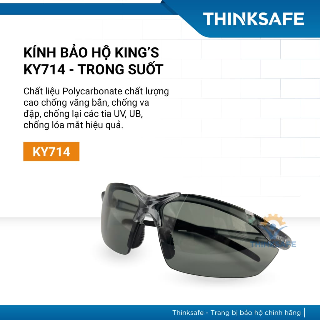 Kính bảo hộ King’s Ky711 Chống tia Uv