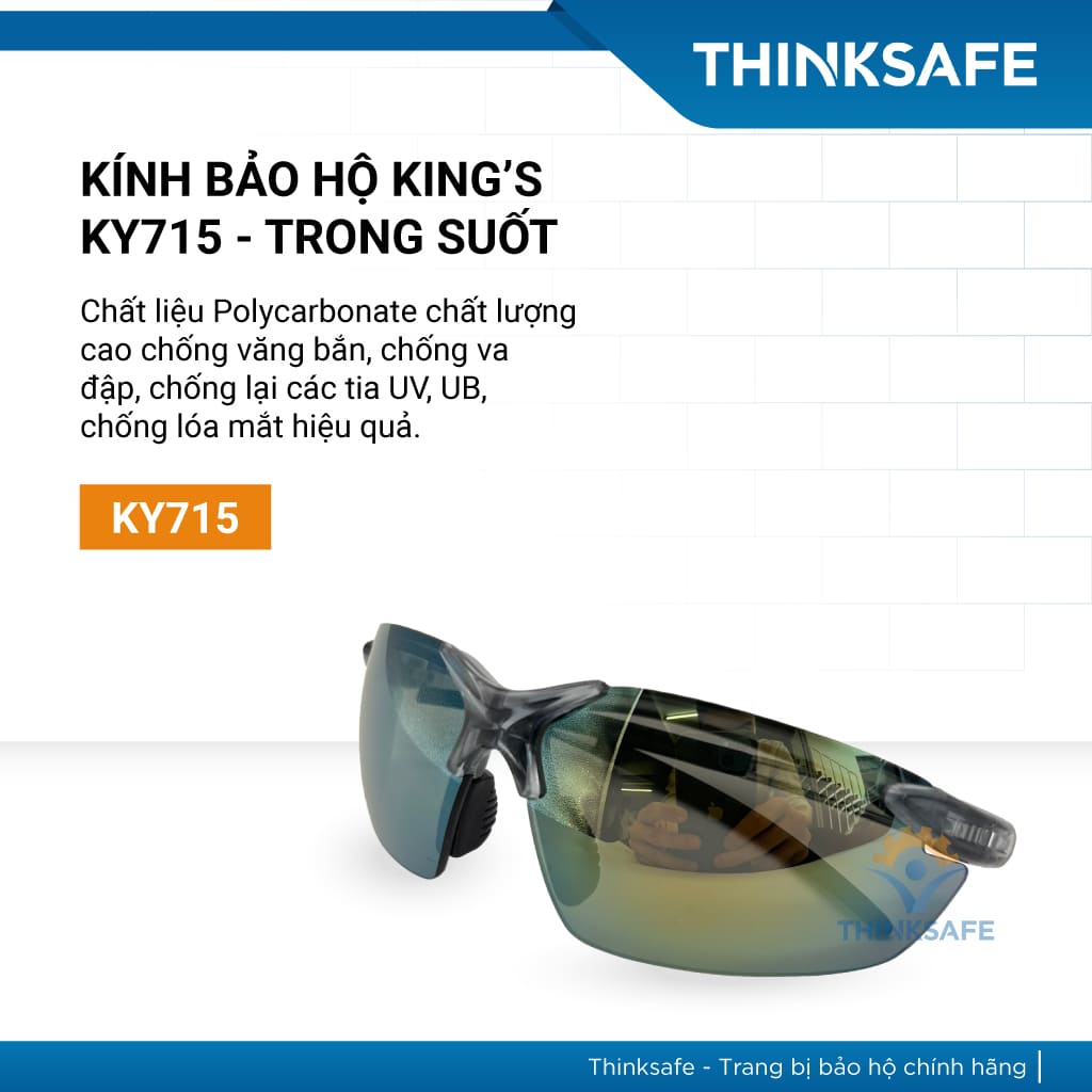 Kính bảo hộ King’s Ky711 Chống tia Uv