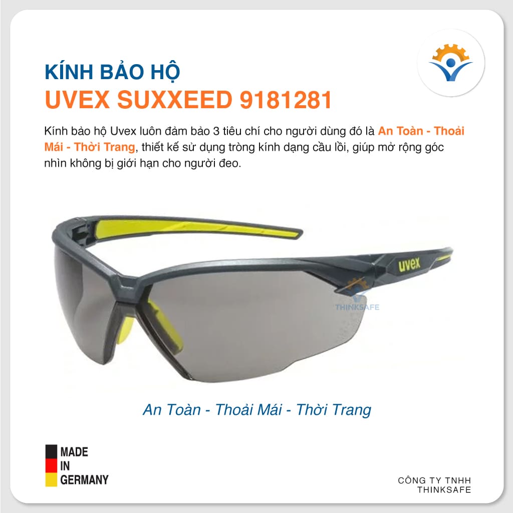 Kính bảo hộ UVEX SUXXEED 9181281