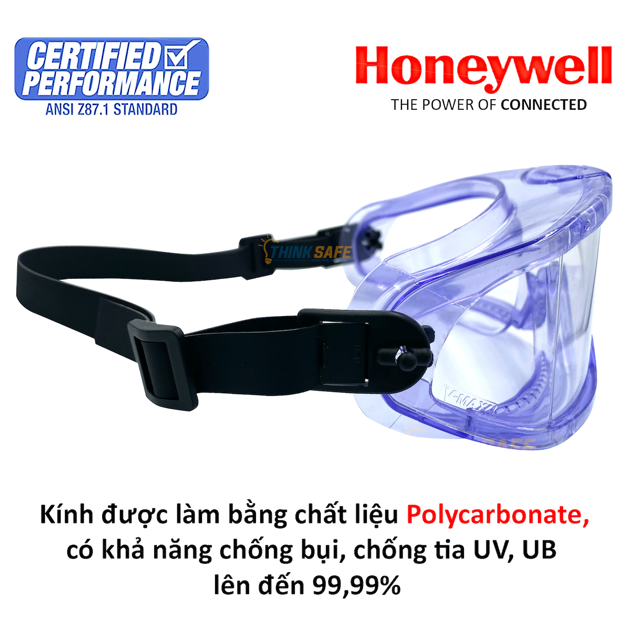 Kính bảo hộ chống hóa chất Honneywell Vmaxx