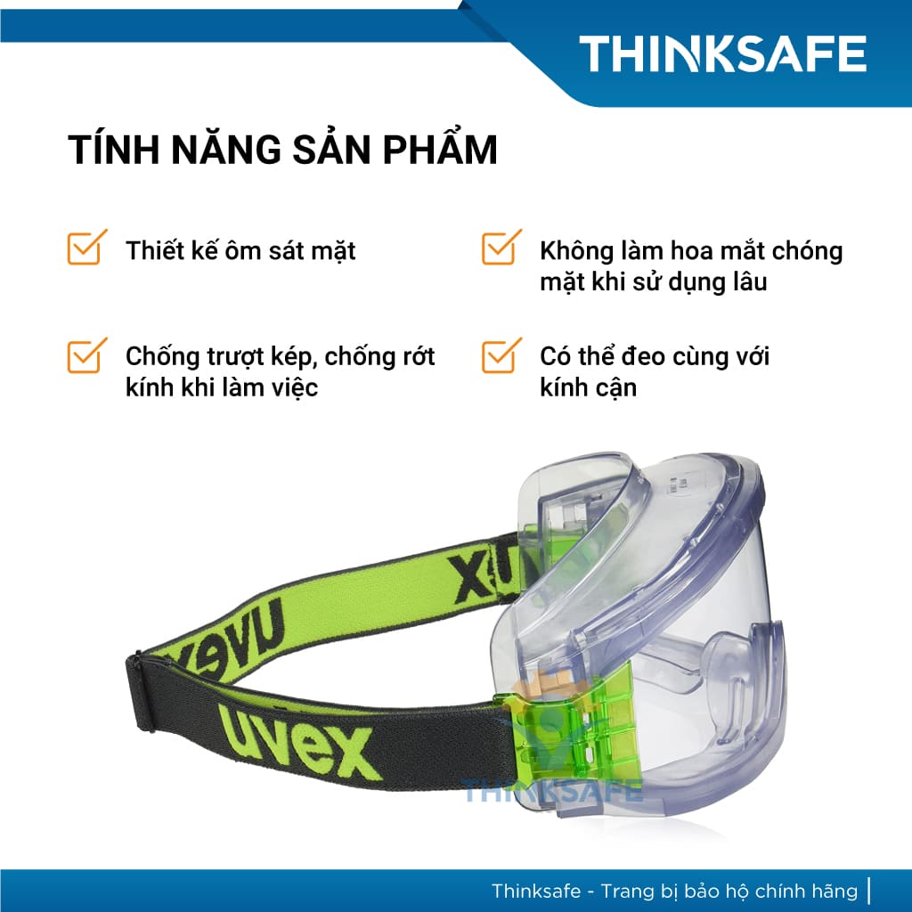 Kính chống hoá chất UVEX 9301906