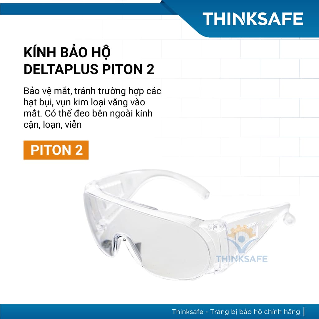 Kính bảo hộ Deltaplus Piton 2 | Dùng được với kính cận