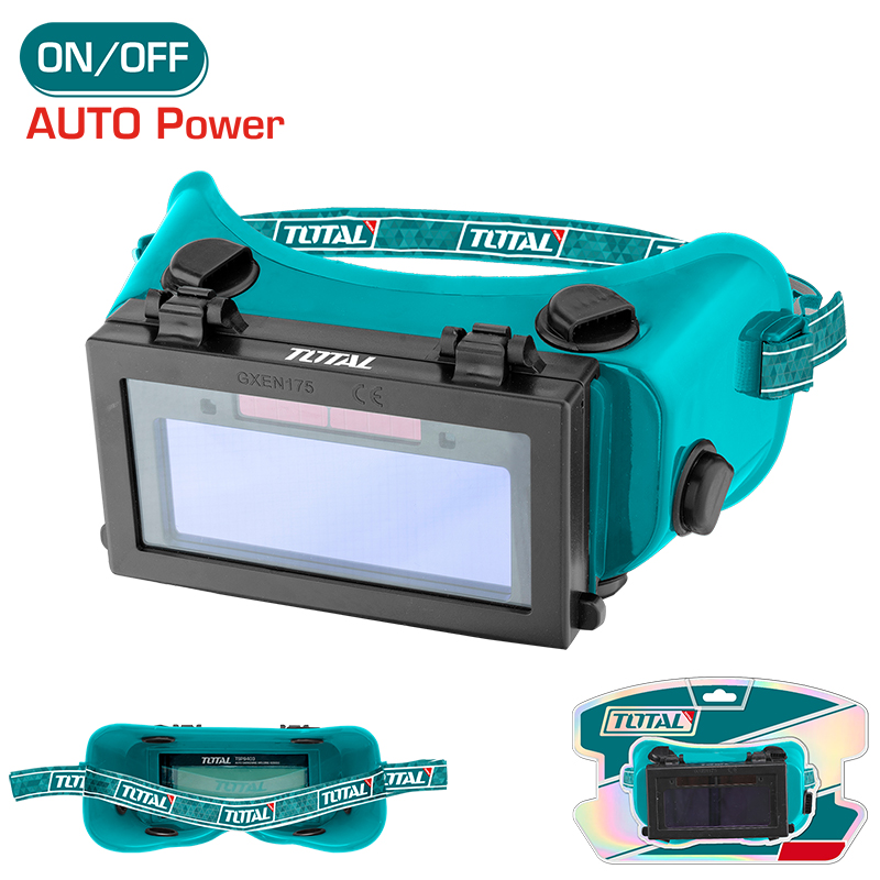 Kính hàn điện tử Total TSP9403 TSP9405 tự động làm tối 2 cảm biến bảo vệ mắt khỏi tia UV lên tới DIN 11 lĩnh vực hàn xì