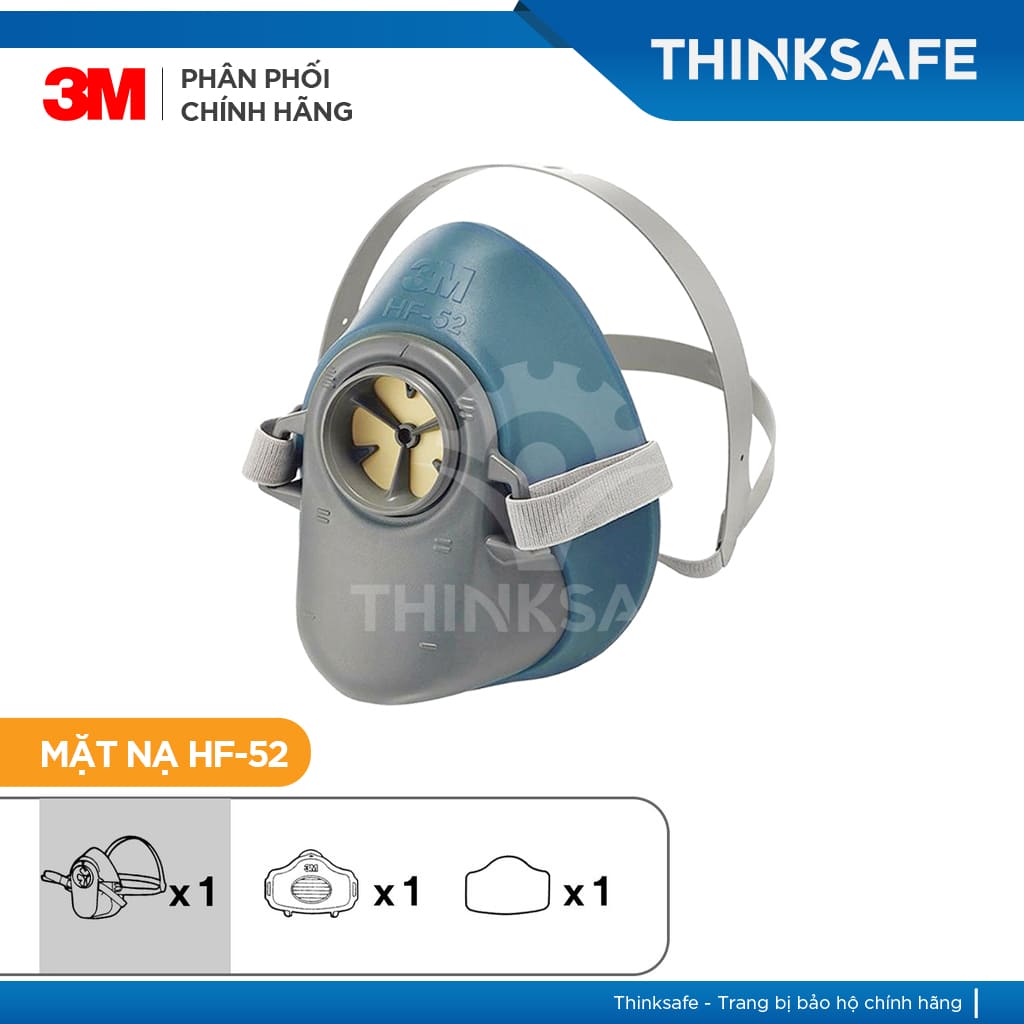 Mặt nạ phòng độc 3M HF52 (chưa bao gồm phin lọc)