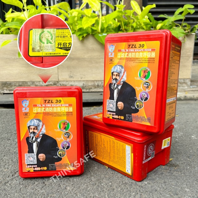 Mặt nạ chống khói độc TZL30 - Mặt nạ thoát hiểm - Phòng ngạt khói