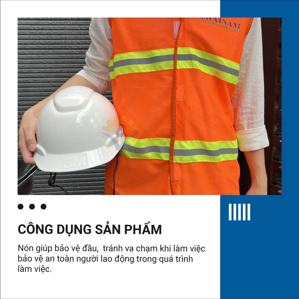 Mũ bảo hộ 3M H701R Không Lỗ 3 màu lựa chọn