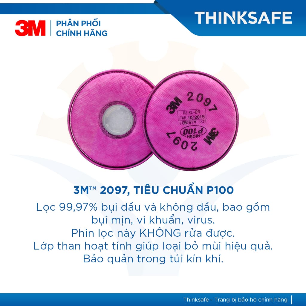 Các loại phin lọc 3M cho mặt nạ phòng độc