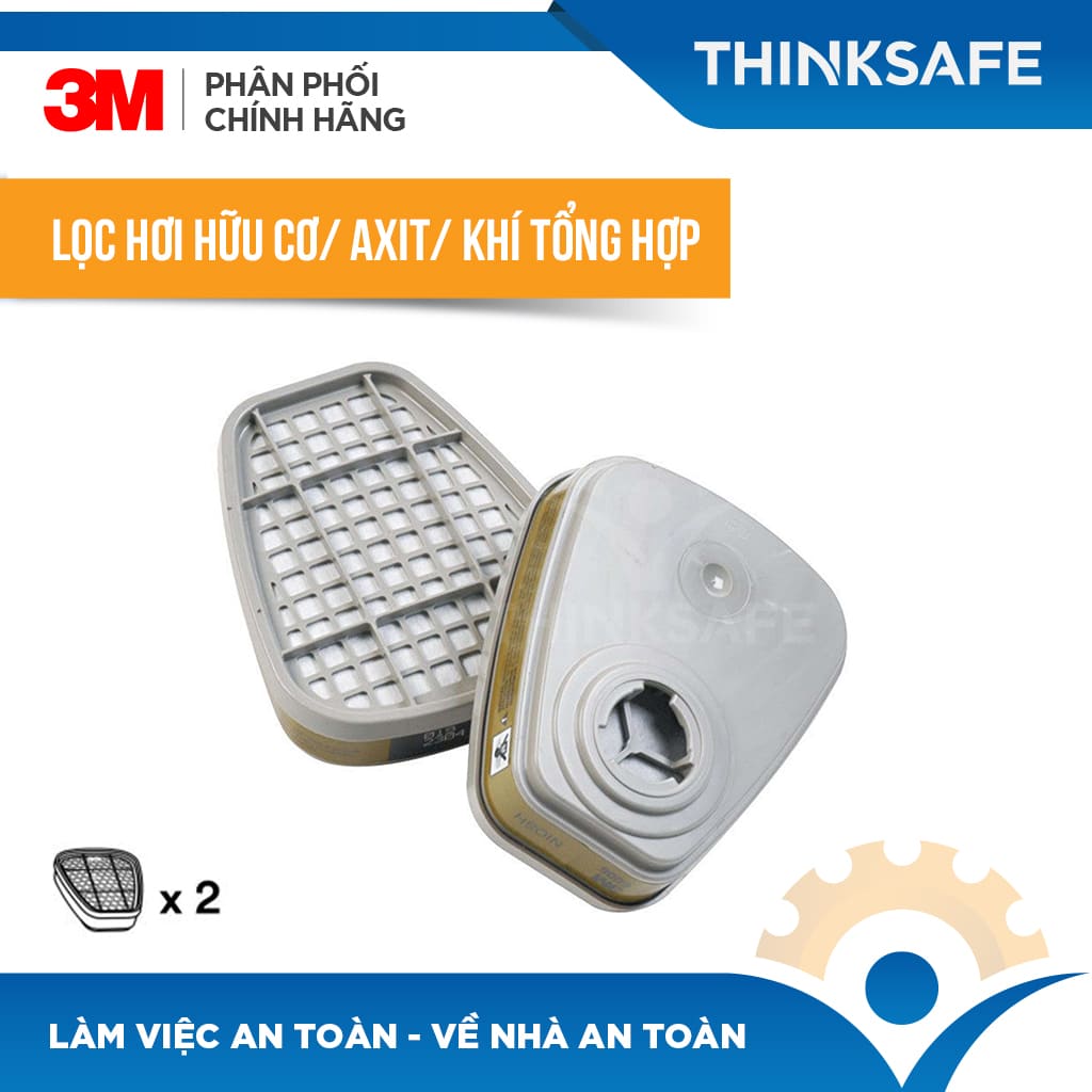 Phin lọc 3M 6003 phòng độc hữu cơ và vô cơ