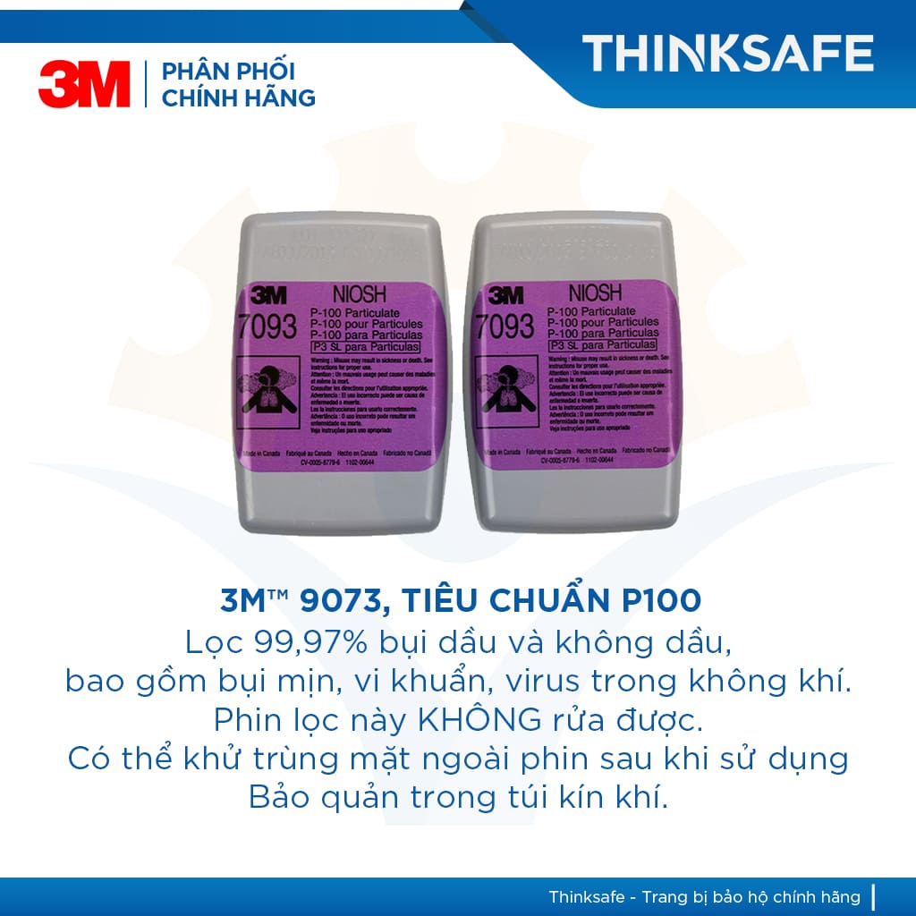 Các loại phin lọc 3M cho mặt nạ phòng độc