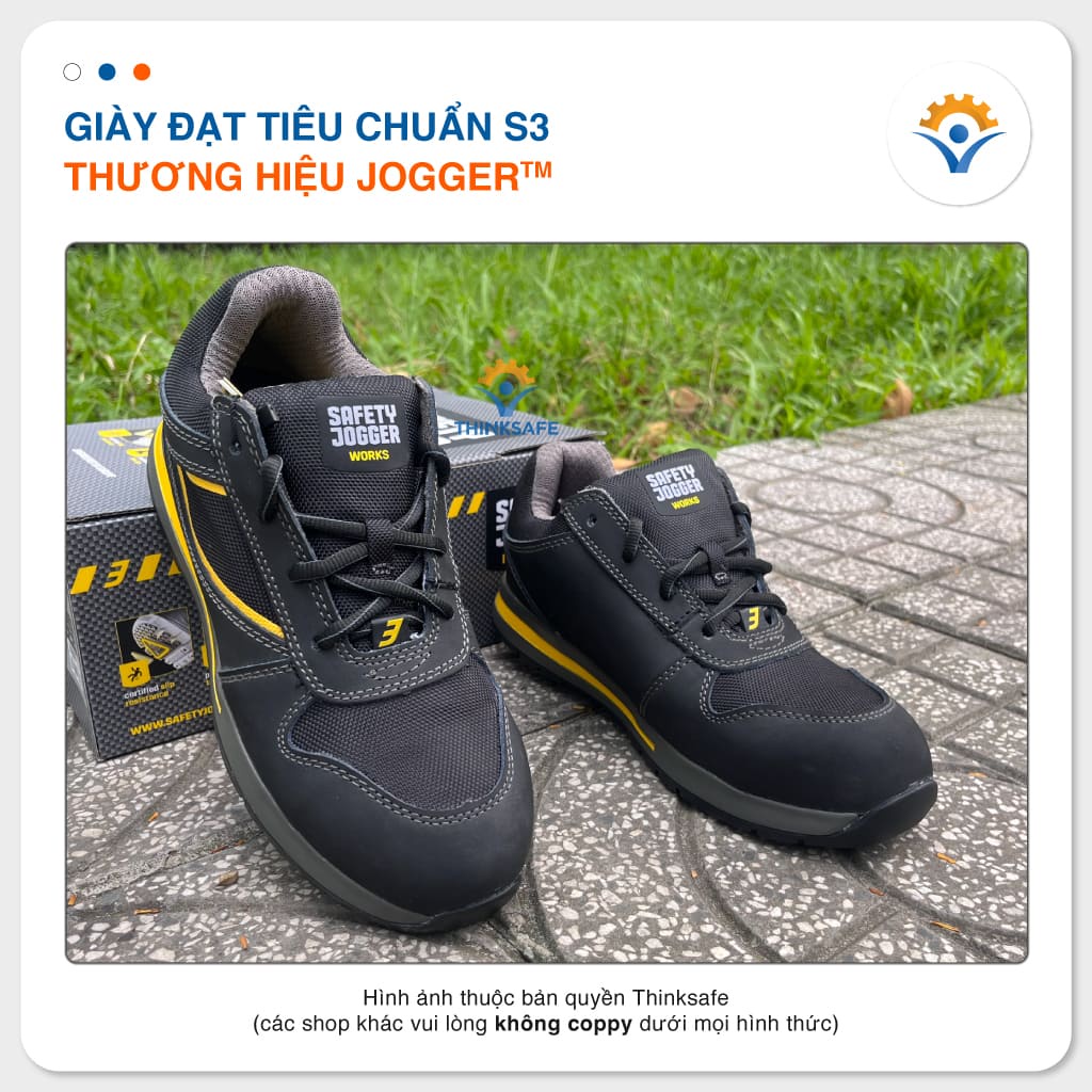 Giày bảo hộ cao cấp Jogger Turbo chống đinh, chống tĩnh điện, siêu nhẹ, chịu nhiệt 300 Giày Jogger chính hãng- THINKSAFE