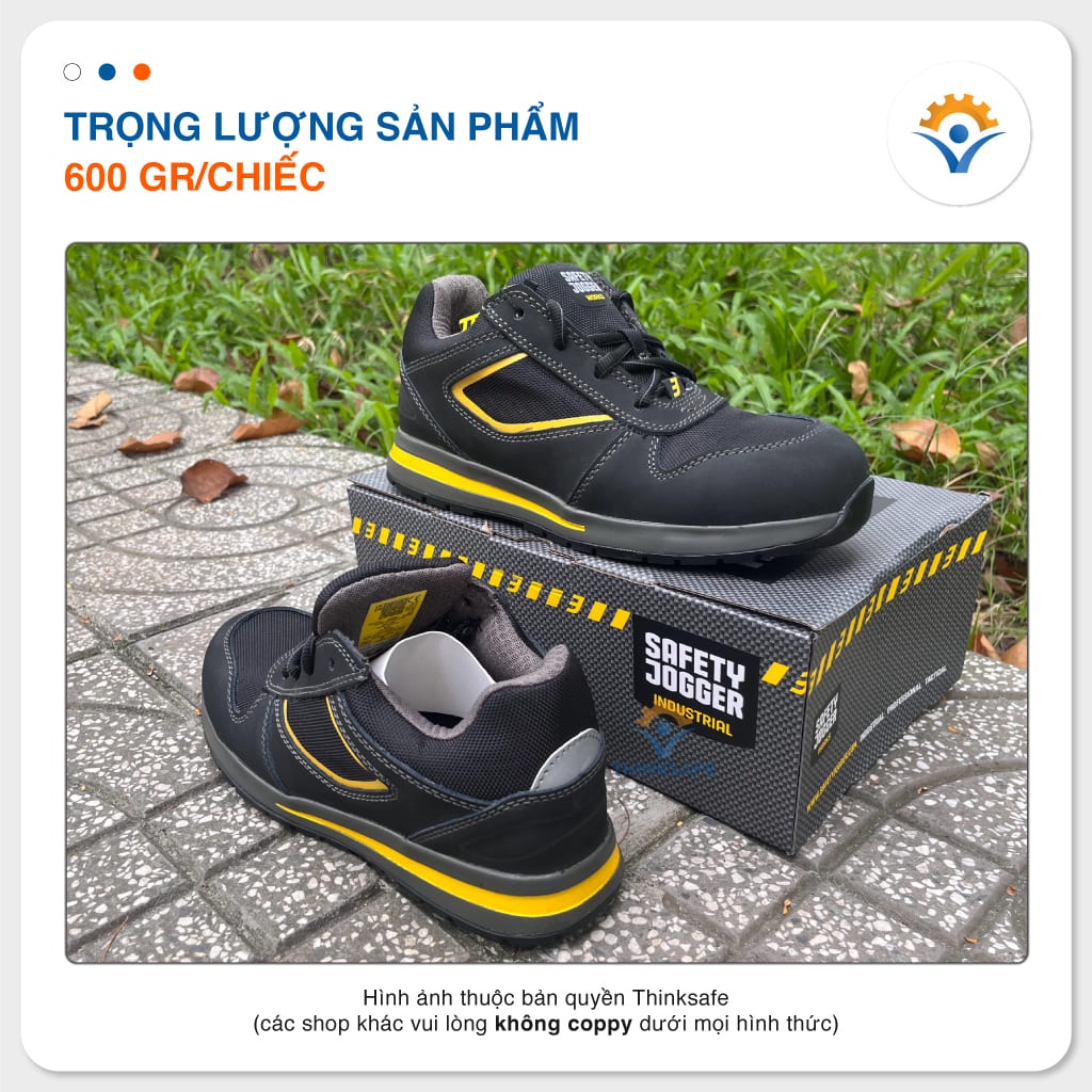 Giày bảo hộ cao cấp Jogger Turbo chống đinh, chống tĩnh điện, siêu nhẹ, chịu nhiệt 300 Giày Jogger chính hãng- THINKSAFE