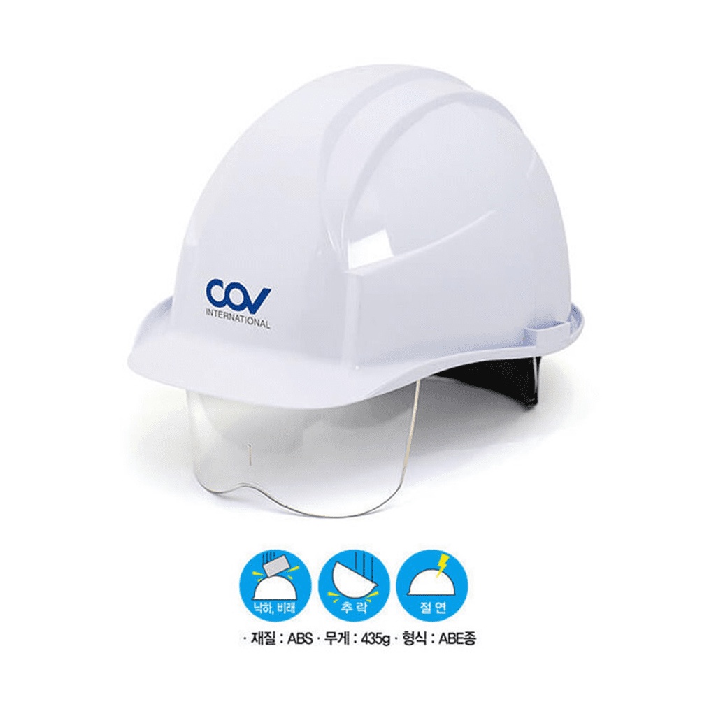 Nón bảo hộ  mũ lao động VINAH-E002 cao cấp COV Hàn Quốc, nhựu ABS bảo vệ đầu, chống va đập đâm xuyên
