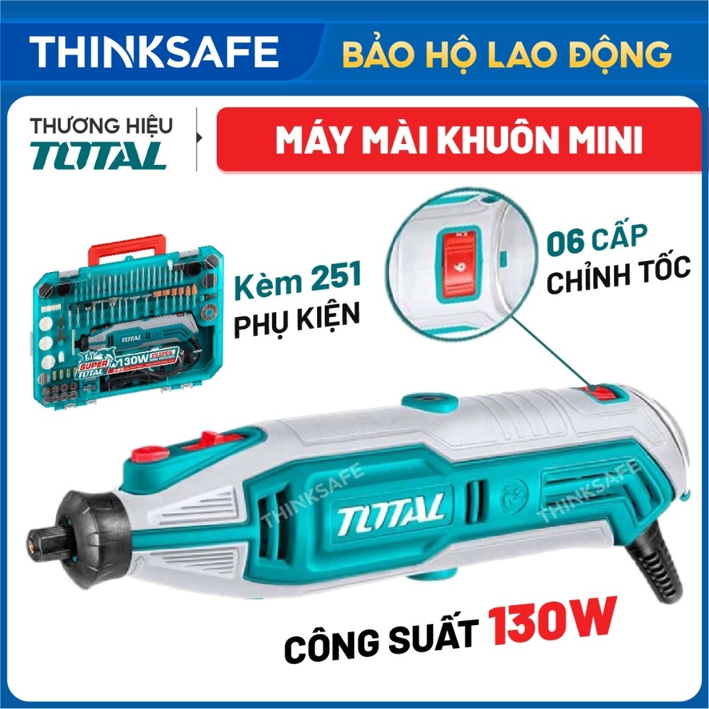 Máy mài khuôn mini 130W TG5133261, Kèm 251 phụ kiện