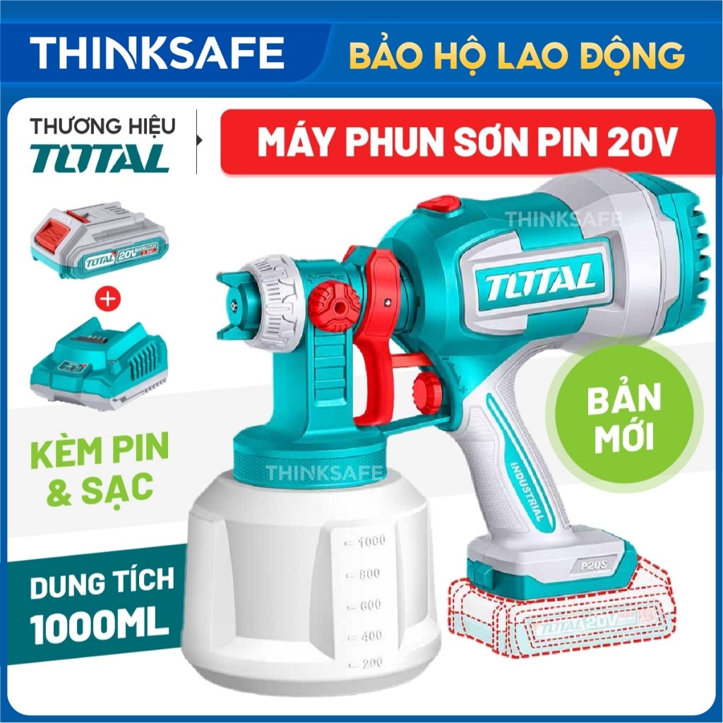 Máy phun sơn dùng pin 20V Total TSGLI20042 (Mẫu Mới)