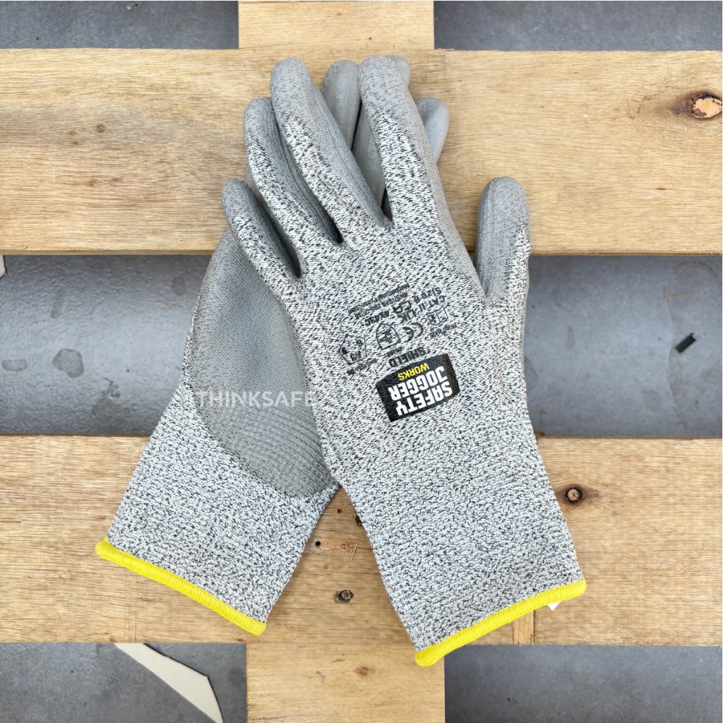 Combo 12 đôi găng tay chống cắt Jogger Shield cấp độ 5, bảo vệ tay, chống cắt tôn kính Găng tay lao động chính hãng