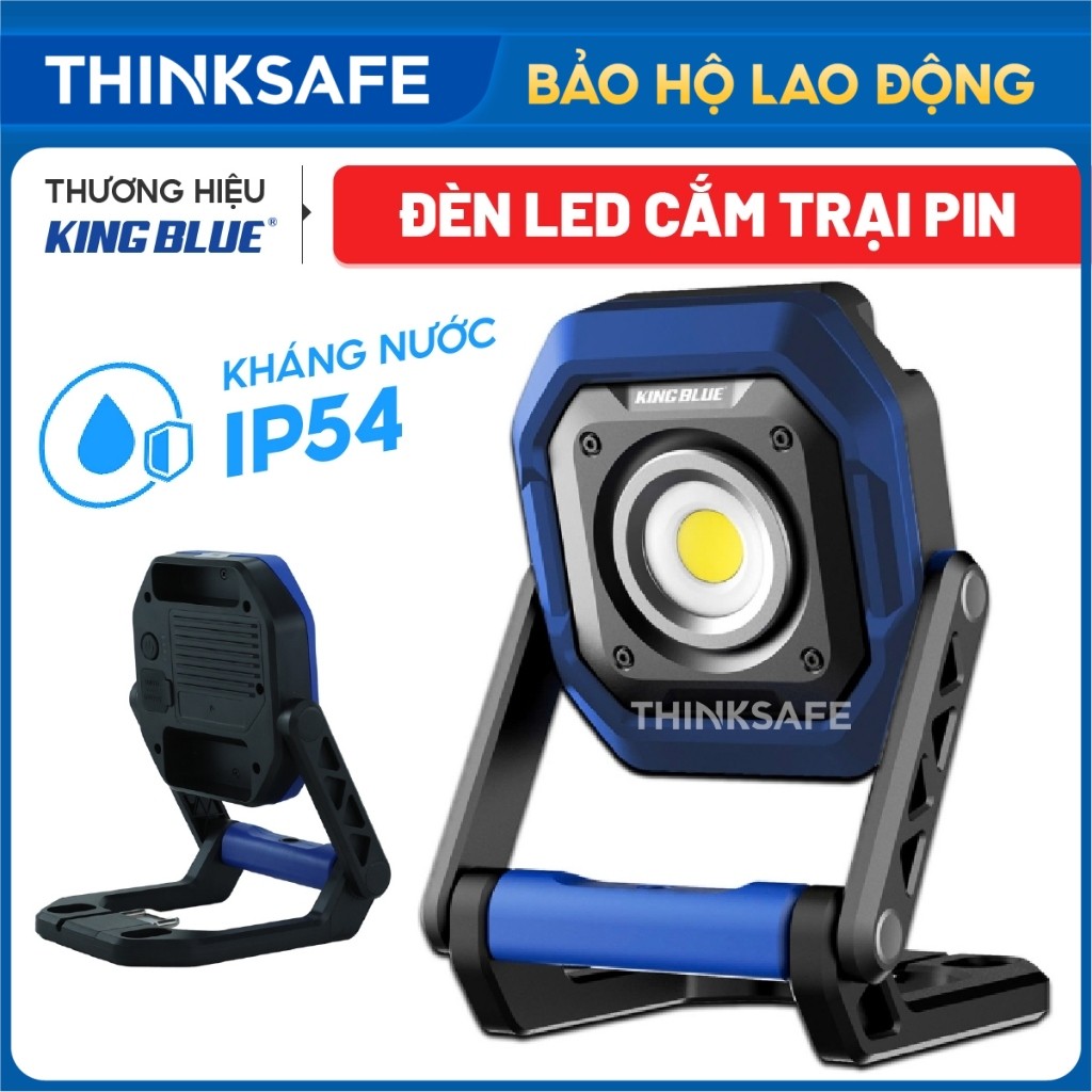 Đèn led cắm trại KingBlue LED1500/LED2000 Đèn chiếu sáng 5 chế độ, chân đế đa năng Đèn pin siêu sáng, pin có thể sạc lại