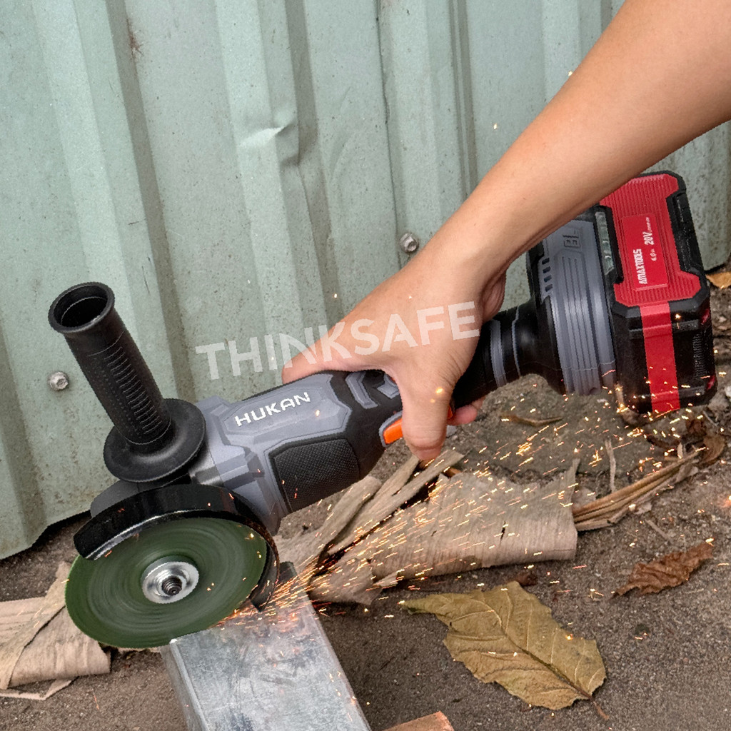 Máy mài góc Hukan G1-AG5700S đĩa 100mm, 3 tốc độ Máy cắt pin mẫu mới, giá rẻ không chổi than