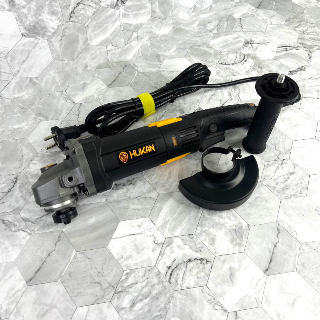 Máy mài góc HUKAN HK-AG5601H công suất 980W,  công tắc bụng, đĩa mài 100mm, tốc độ 12000v/p, Máy cắt cầm tay - Thinksafe