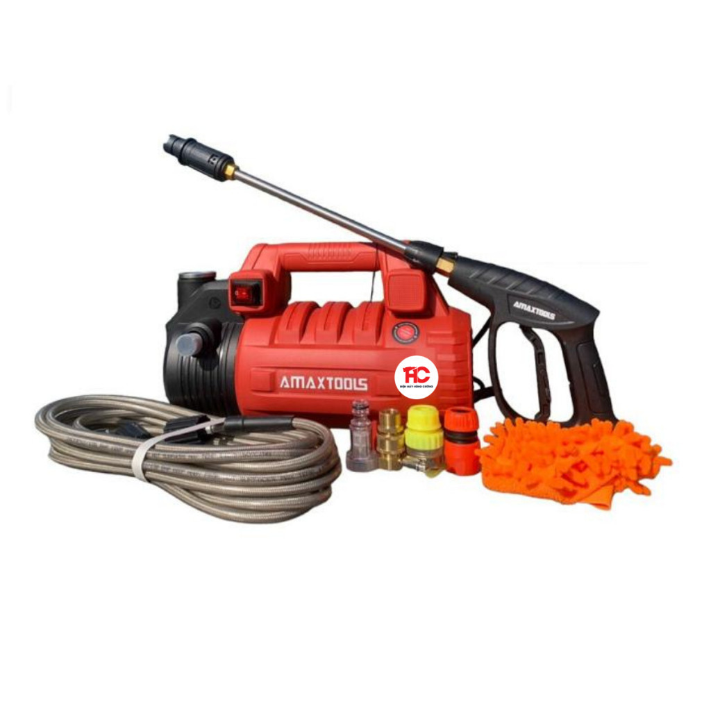 Máy rửa xe gia đình Amaxtools ARX-2660 công suất 2660W, áp suất 160bar, lưu lượng 9l/p, Máy xịt rửa cao áp lõi đồng