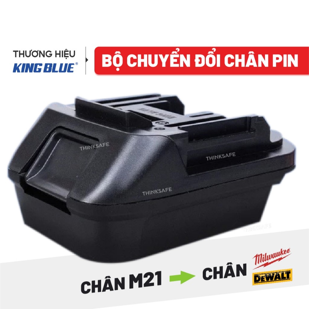 Bộ chuyển đổi chân pin KINGBLUE từ chân pin Makita sang chân pin Dewalt