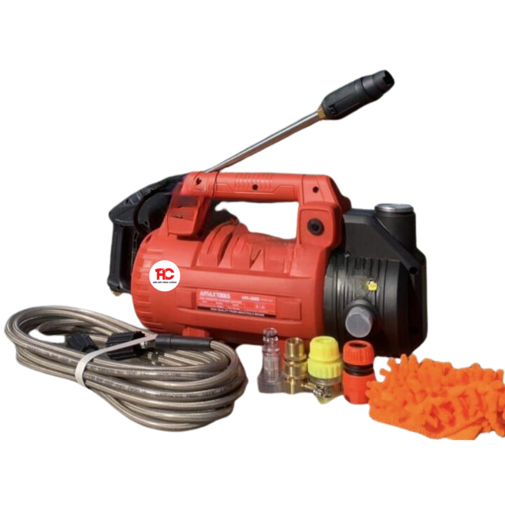 Máy rửa xe gia đình Amaxtools ARX-2660 công suất 2660W, áp suất 160bar, lưu lượng 9l/p, Máy xịt rửa cao áp lõi đồng