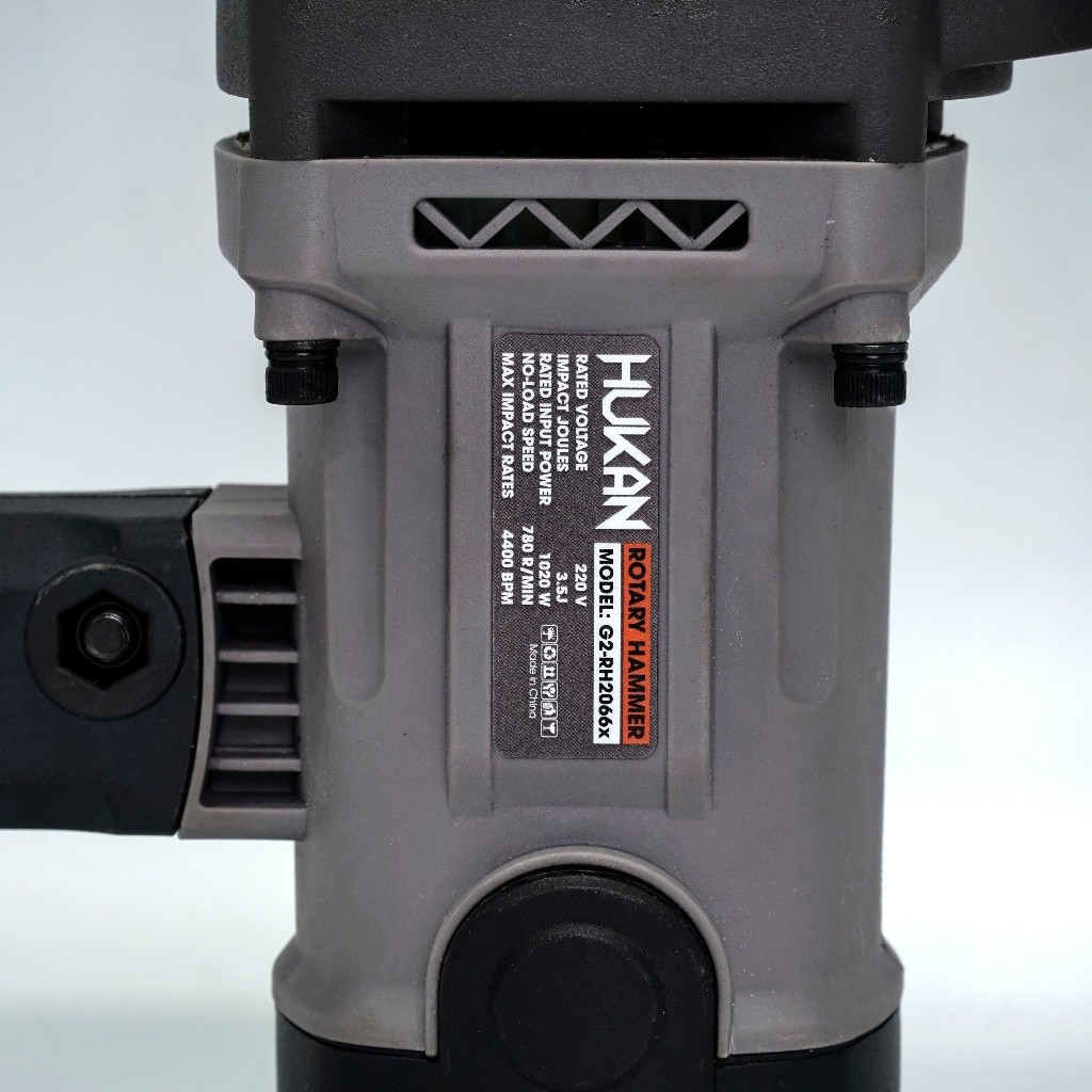 Máy khoan đục bê tông HUKAN G2-RH2066x (Gen 2), Công suất 1020W, Lực đập 3.5J, Tặng 5 Mũi khoan đục - Thinksafe