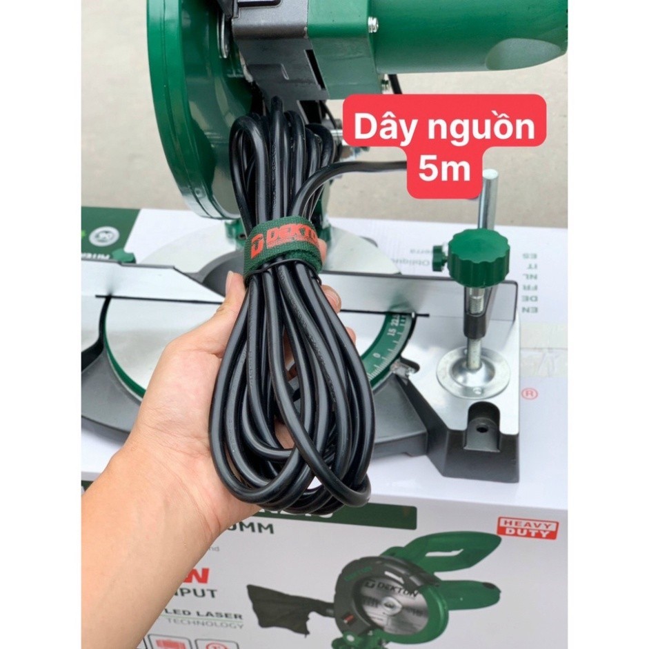 Máy Cắt Góc Kim Loại Để Bàn 210MM Dekton DK-CN210 1500W Cắt Nghiêng 45 Độ Đèn Laser Soi Mặt Cắt