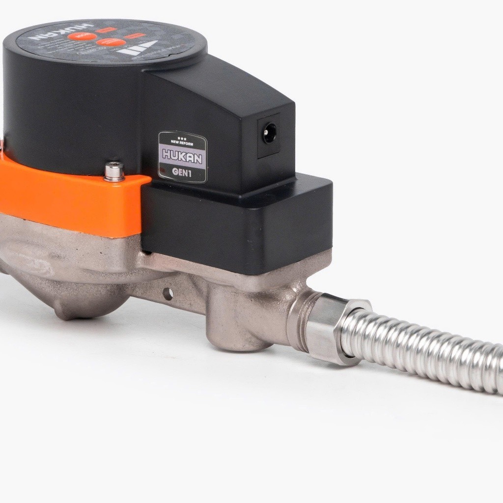 Máy bơm tăng áp mini HUKAN G1-B001TB, Công suất 80W đầu ra 21mm nhiều phụ kiện dùng cho 1 thiết bị máy giặt, vòi sen