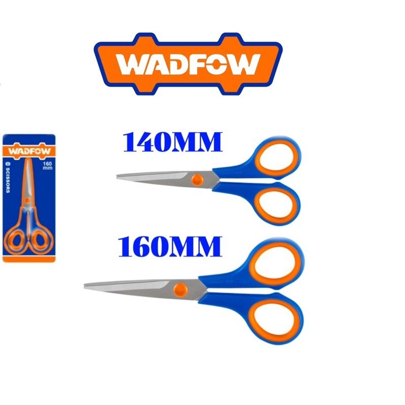 Kéo cắt giấy Wadfow WSX2655 WSX2607 kích thước 140mm - 160mm, độ dày lưỡi 2mm, Kéo nhà bếp, kéo cắt đa năng - Thinksafe