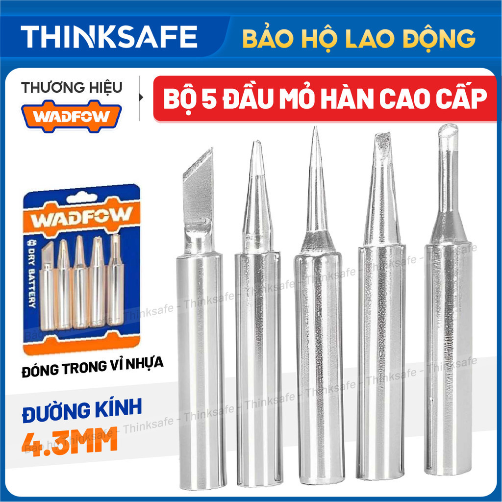 Bộ 5 đầu mỏ hàn WADFOW WEL8943 đường kính đường kính 4.3mm