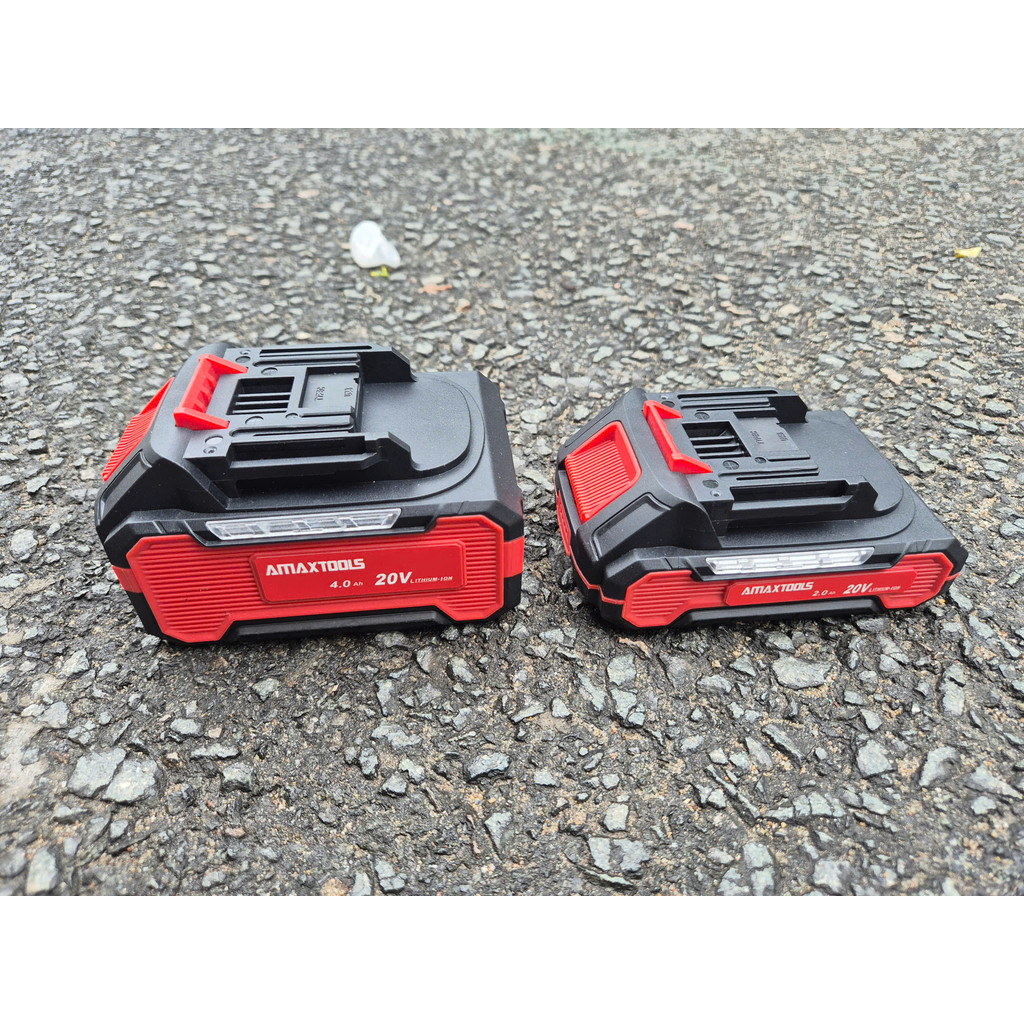 Pin 21V dòng xả cao AMAXTOOLS AP20022SM/AP40042SM dung lượng 2AH - 4AH Tích hợp 2 cổng sạc ra USB & Type C