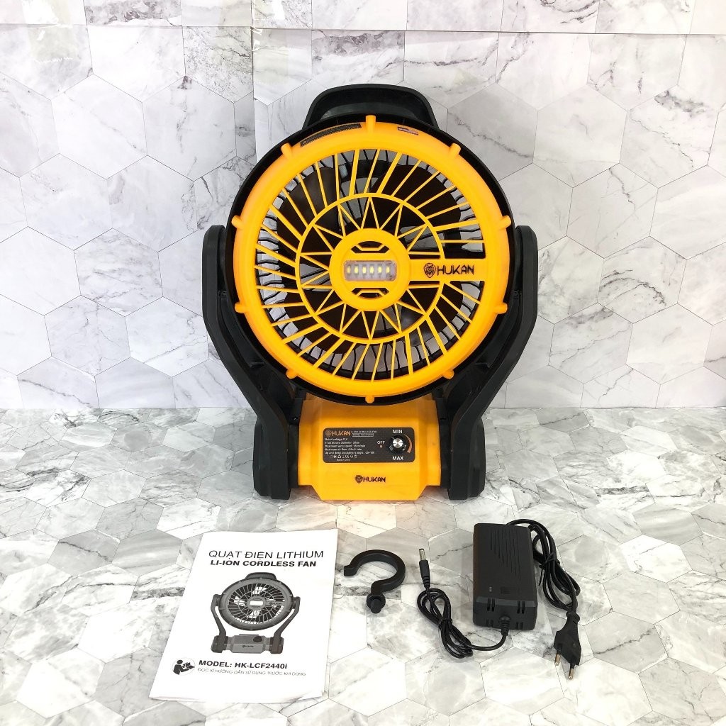Thân quạt chạy pin Hukan HK LCF2440i siêu mạnh - 21V, Dùng được cả pin & điện, Chưa kèm pin & sạc