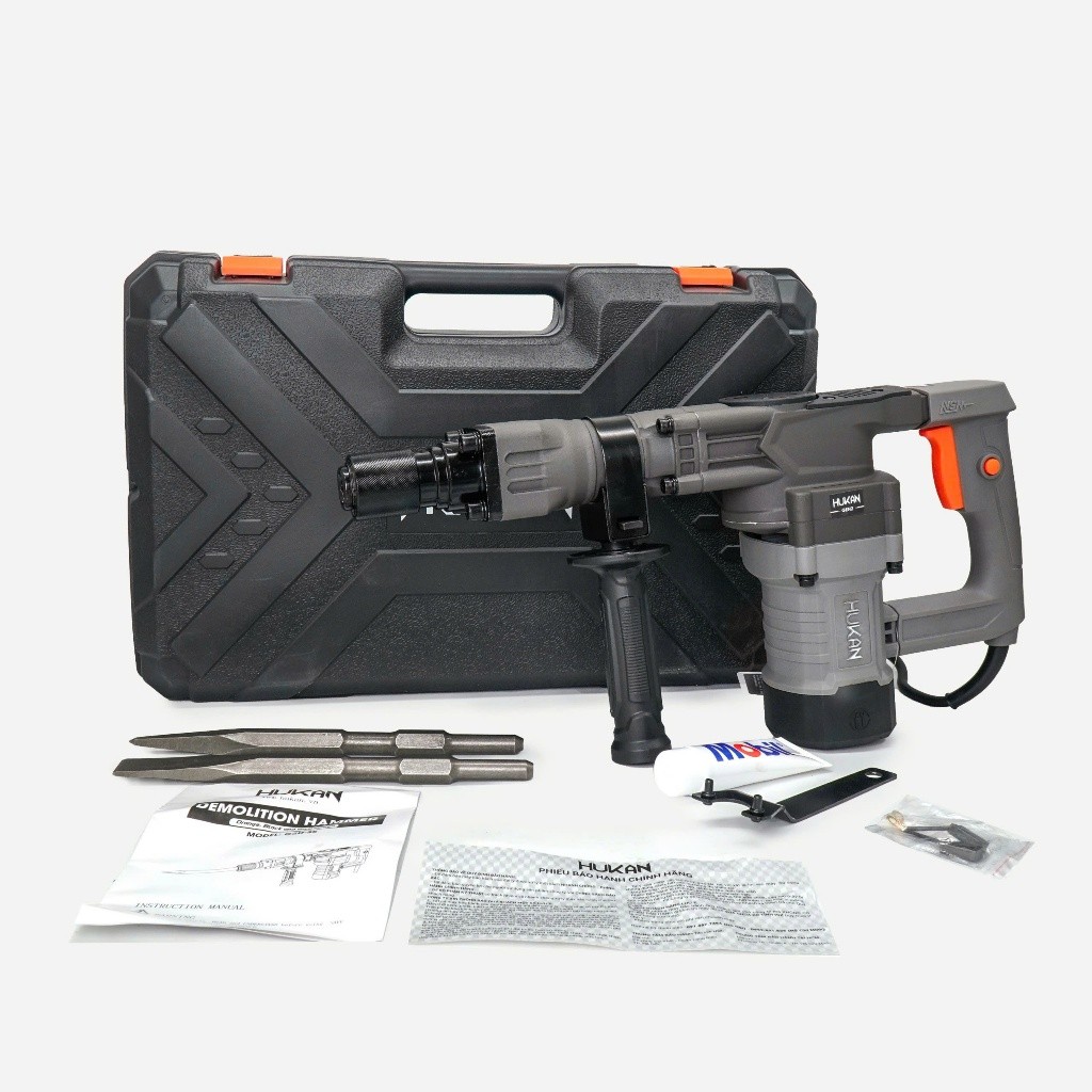 Máy đục bê tông Hukan G2D-S5 (GEN 2), Công suất: 1500W, Giảm chấn rung, Lực đập: 15J, Máy chuyên đục - Thinksafe