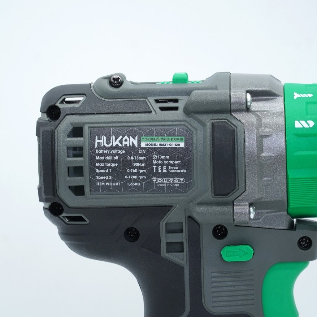 Khoan Pin HUKAN HM21-G1-I20 Lực Siết 90N.m - 3 chức năng có chức năng - Động cơ không chổi than
