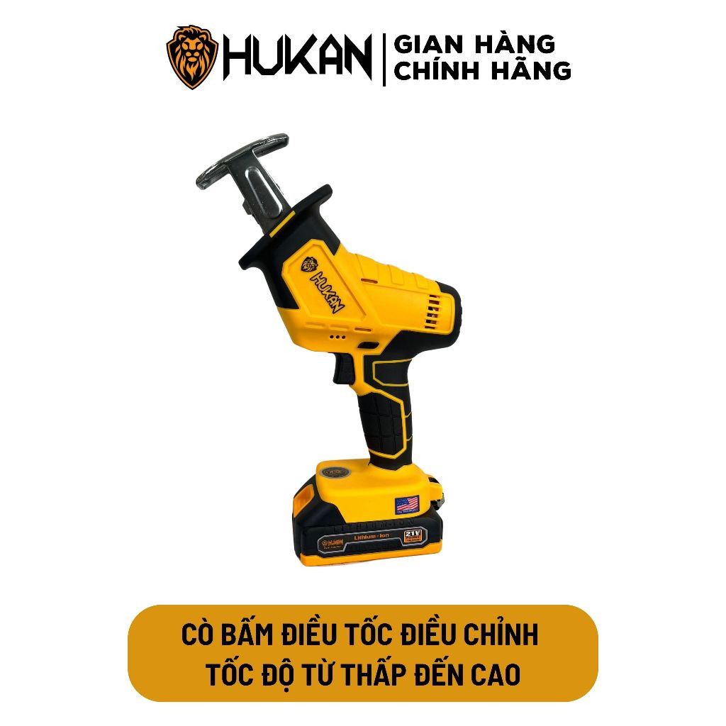 Máy cưa kiếm mini HUKAN HK-3055T, Tặng 2 lưỡi cưa, Đường kính lưỡi cắt 14.5mm, Cưa cắt cầm tay - Thinksafe