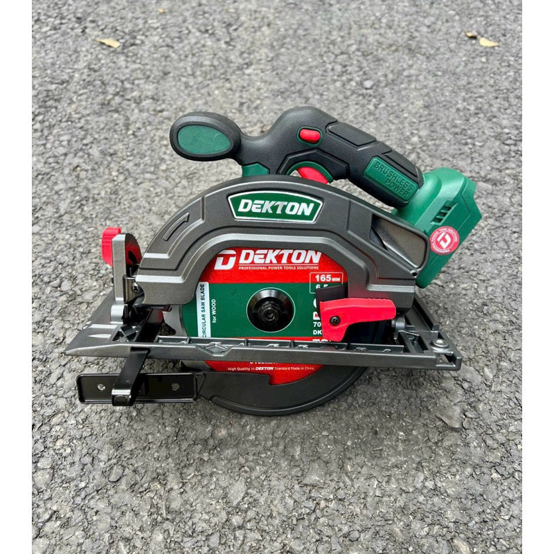 Máy cưa gỗ Pin 21V Dekton M21- CG165BL cưa đĩa không chổi than lưỡi 165mm, điều chỉnh góc cắt