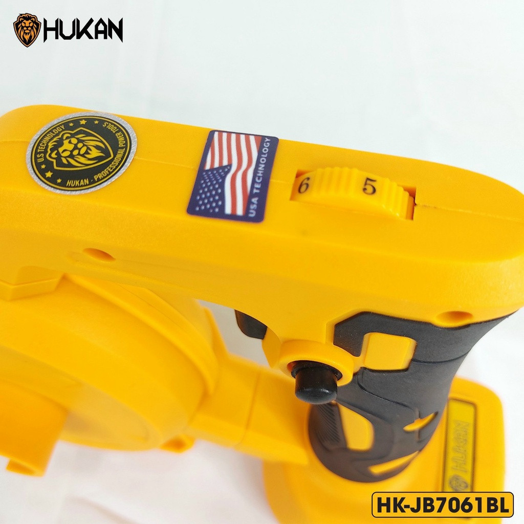 Máy thổi và hút bụi pin 21V HUKAN HK-JB7061BL, động cơ không chổi than, 6 cấp độ chỉnh gió Máy thổi lá - Thinksafe
