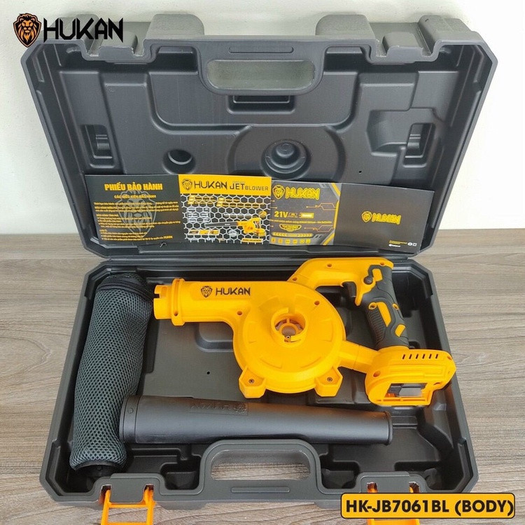 Máy thổi và hút bụi pin 21V HUKAN HK-JB7061BL, động cơ không chổi than, 6 cấp độ chỉnh gió Máy thổi lá - Thinksafe
