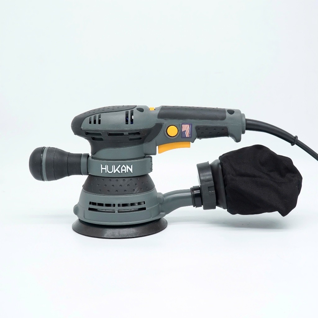 Máy chà nhám HUKAN G2-ROS5041M (Gen 2), Công suất 500W, Dây điện dài 3m, Đường kính đế 123mm, 5 Tốc độ - Thinksafe