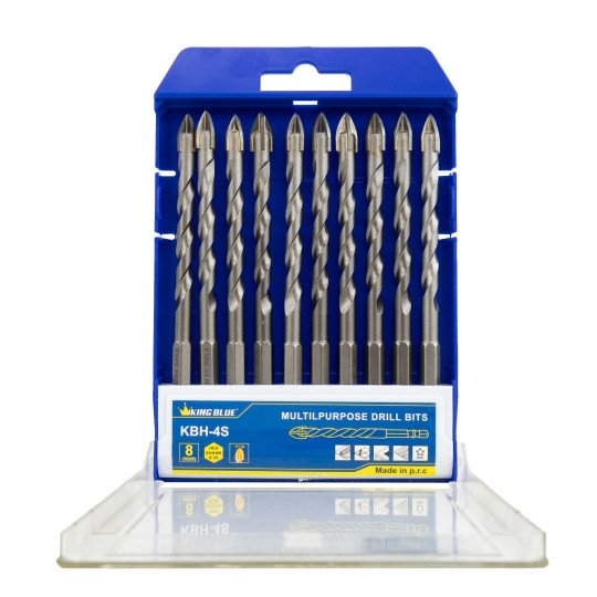 Hộp mũi khoan đa năng 4 cạnh đuôi lục giác KingBlue KBH4S kích thước 6 -12mm